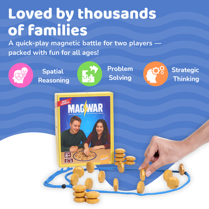 MAGWAR (New Version) Magnetic Board Game Ages 3+ Fun Strategy & Educational Game
