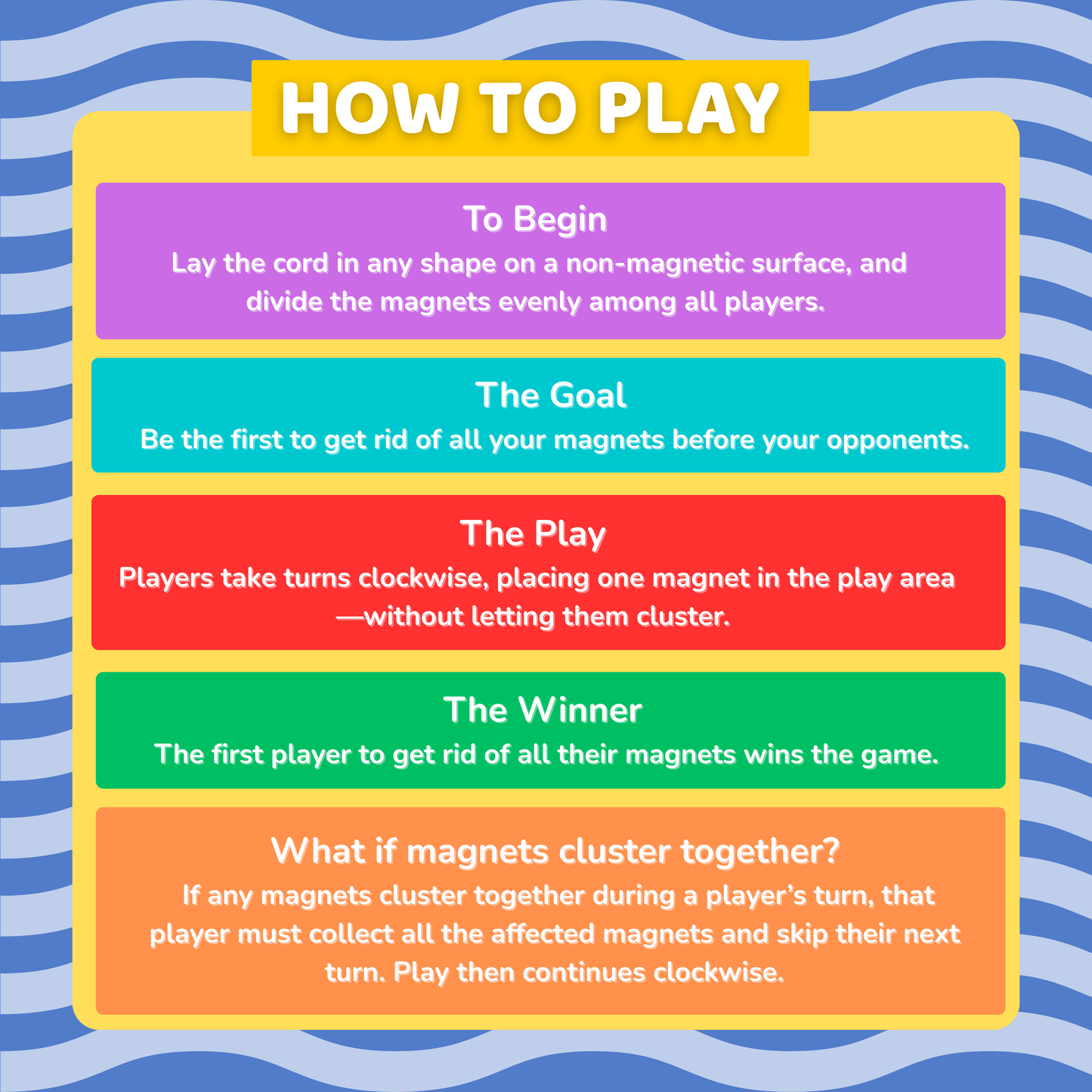 MAGWAR (New Version) Magnetic Board Game Ages 3+ Fun Strategy & Educational Game