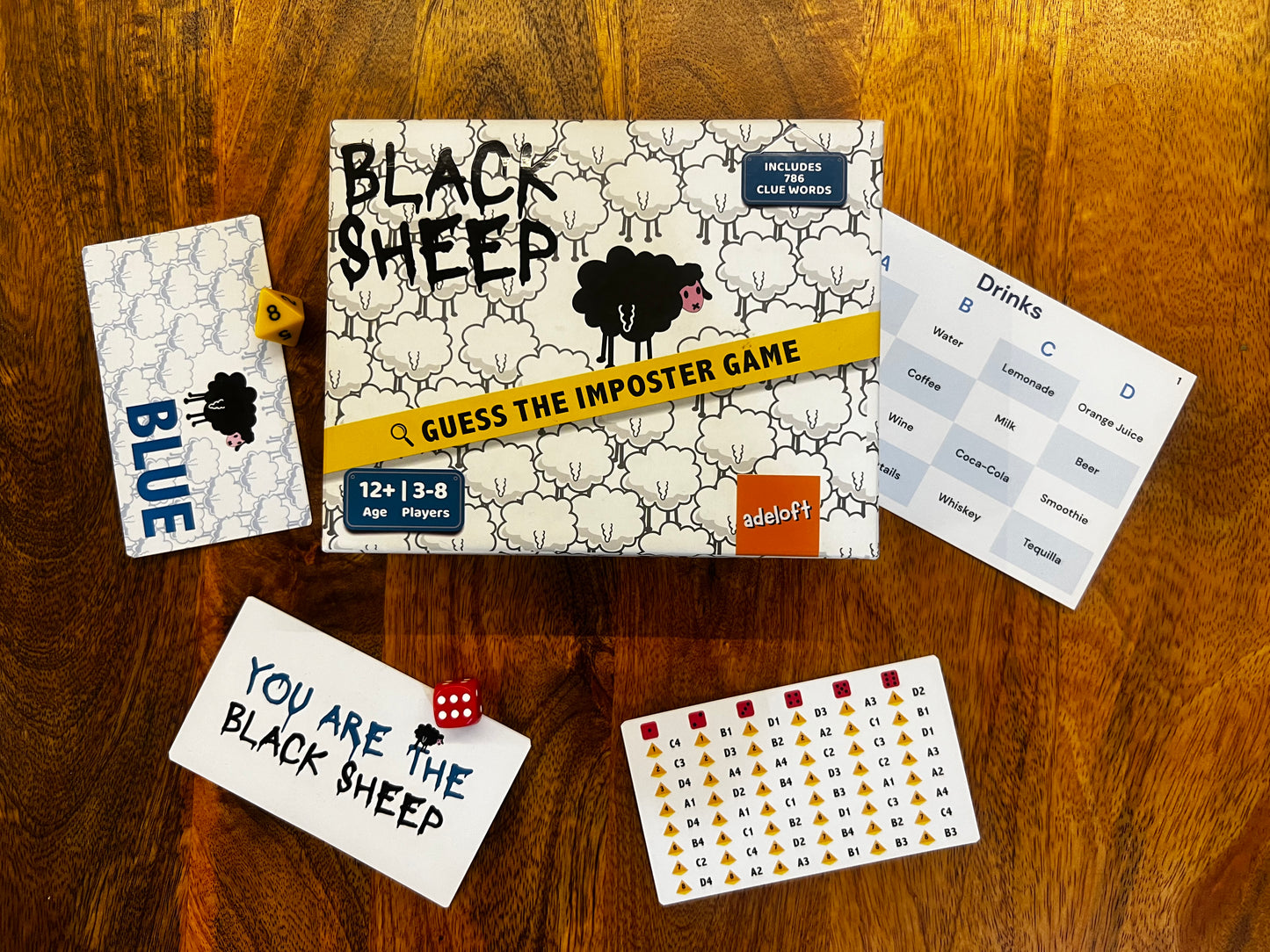 Black Sheep – Secret Word Party Game for Kids & Adults | Social Deduction, Bluffing & Hidden Identity Family Board Game for Game Night | Who is The Imposter?