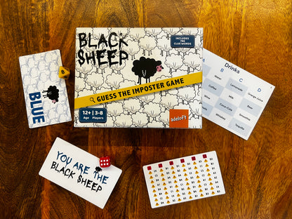 Black Sheep – Secret Word Party Game for Kids & Adults | Social Deduction, Bluffing & Hidden Identity Family Board Game for Game Night | Who is The Imposter?