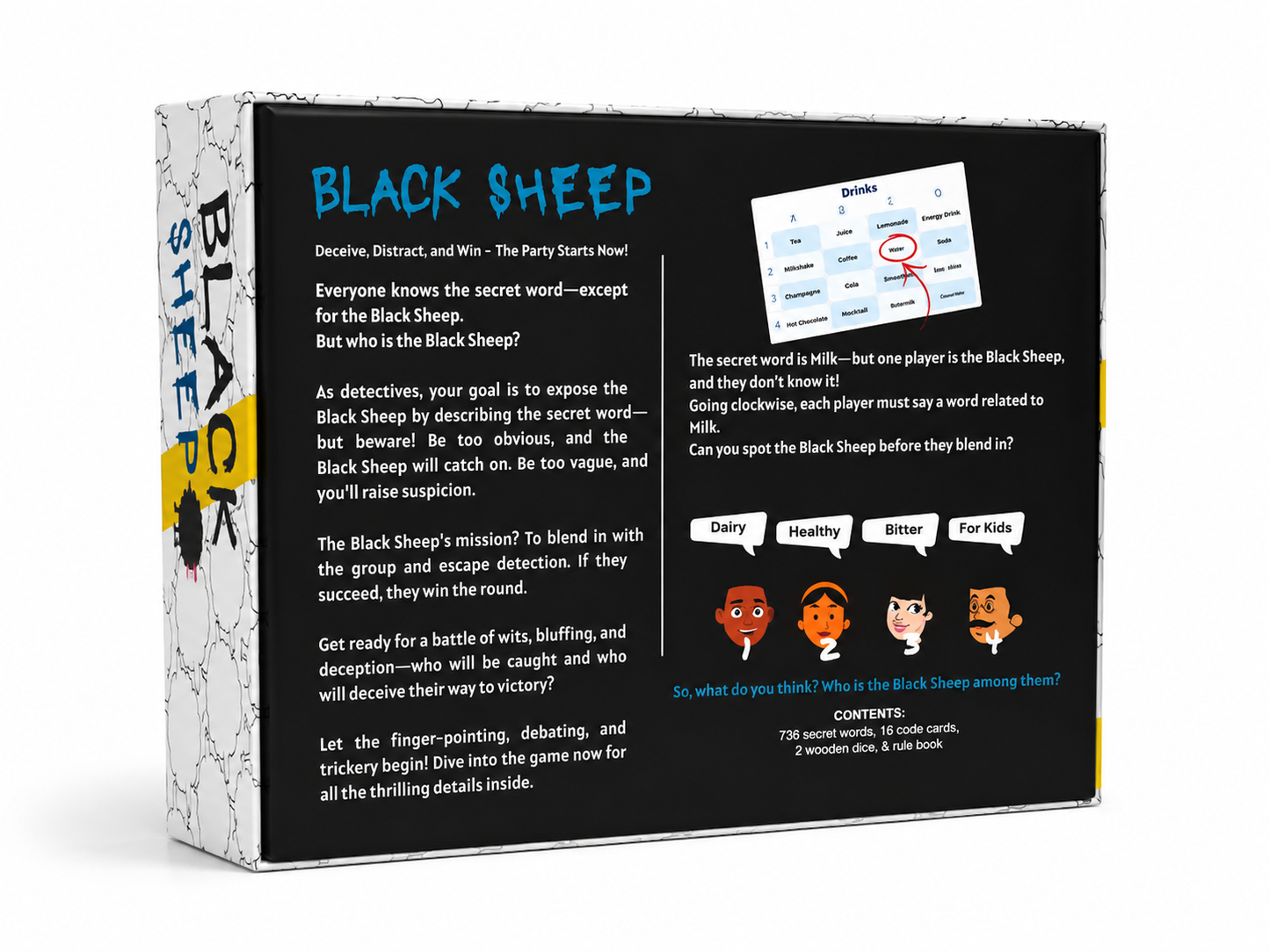Black Sheep – Secret Word Party Game for Kids & Adults | Social Deduction, Bluffing & Hidden Identity Family Board Game for Game Night | Who is The Imposter?