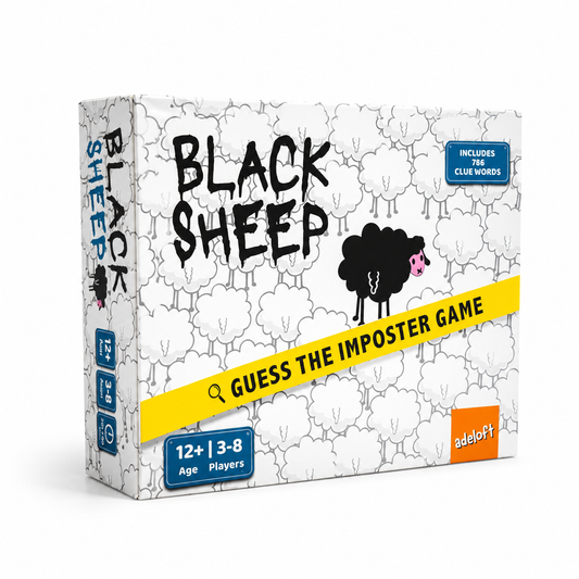 Black Sheep – Secret Word Party Game for Kids & Adults | Social Deduction, Bluffing & Hidden Identity Family Board Game for Game Night | Who is The Imposter?