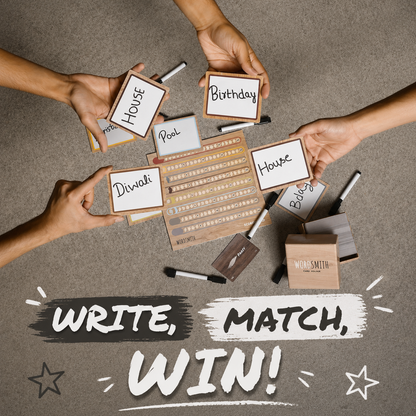 WORDSMITH – Think Alike, Write Smart! The Ultimate Word Matching Party Game for Family & Friends