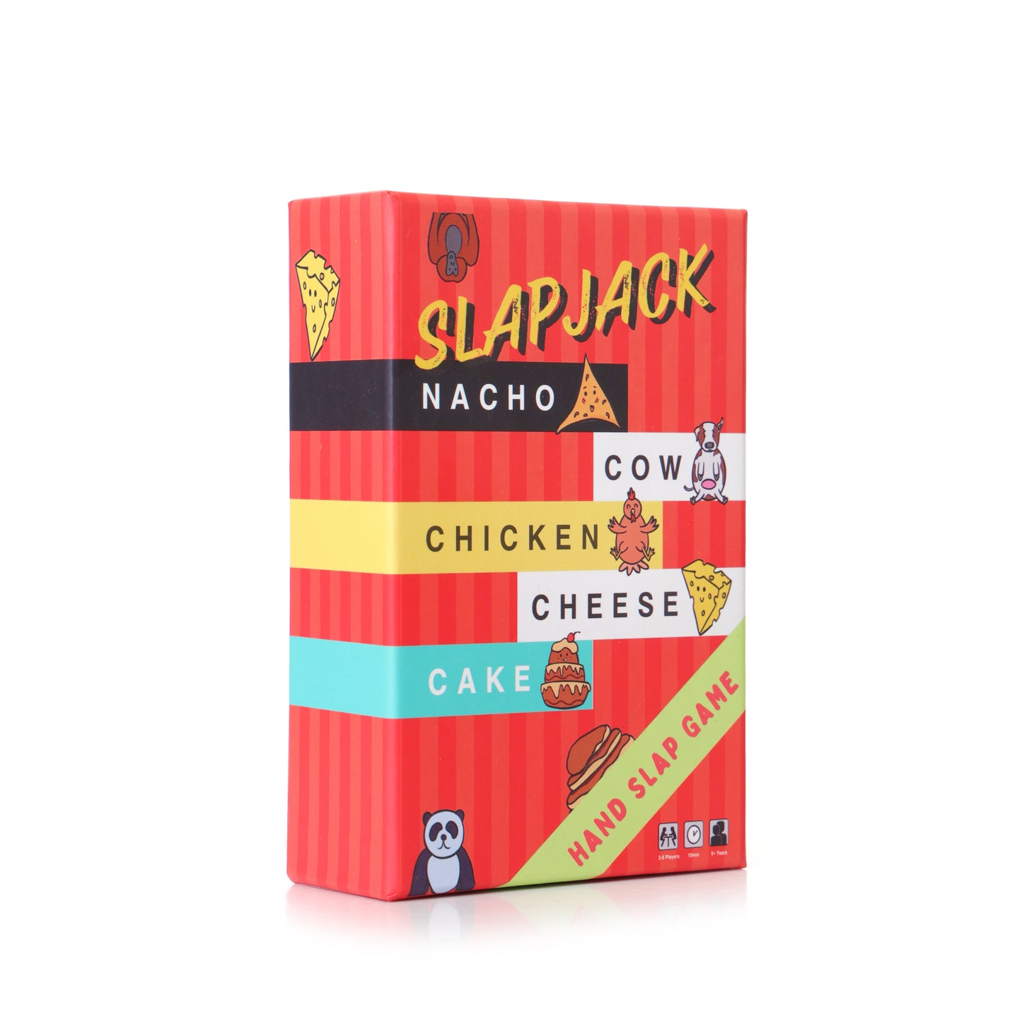 SLAPJACK Nacho Cow Chicken Cheese Cake Card Game for Kids & Adults, Party Family Board Game (64 Cards)