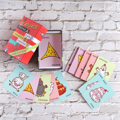SLAPJACK Nacho Cow Chicken Cheese Cake Card Game