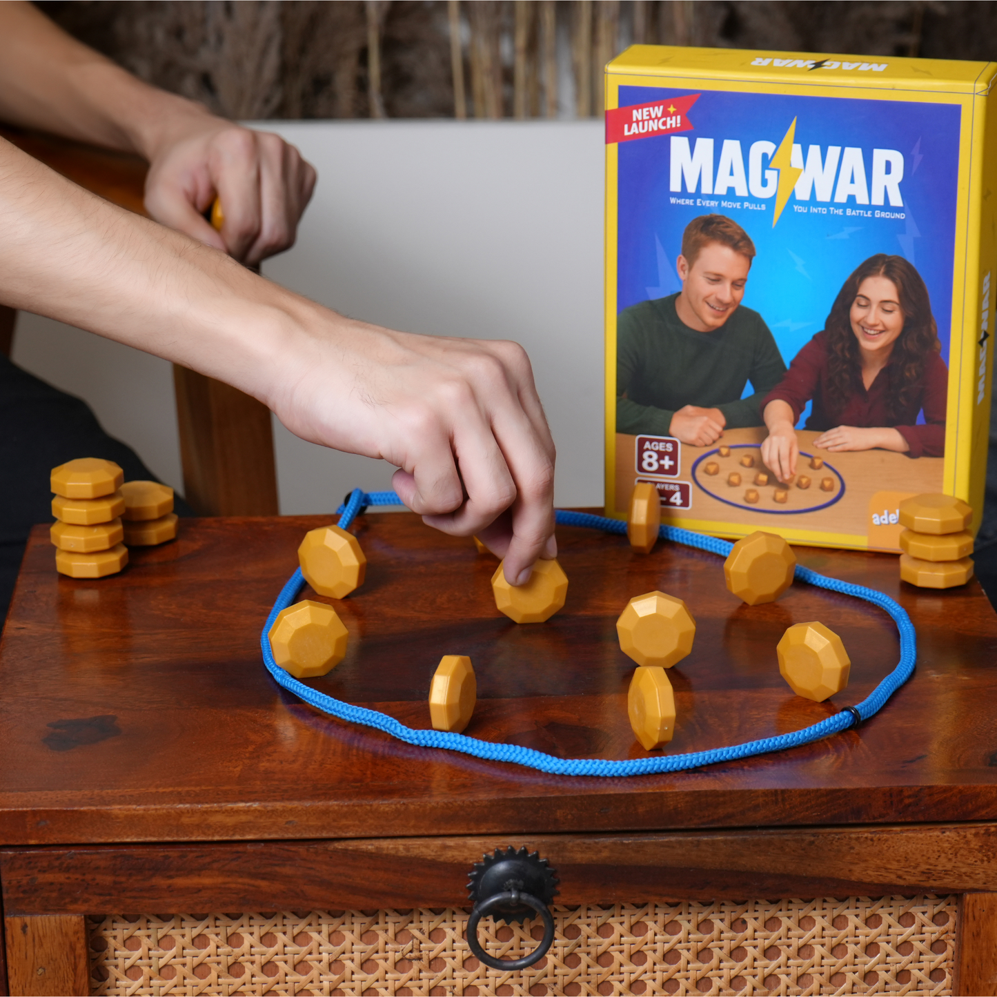 MAGWAR (New Version) Magnetic Chess Board Game for Kids and Adults