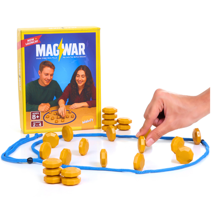 MAGWAR (New Version) Magnetic Board Game Ages 3+ Fun Strategy & Educational Game